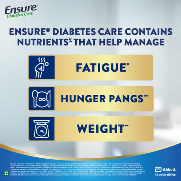 Ensure | Diabetes Care Nutrition Drink For Adults | Rich Chocolate | Box | 200 Gm