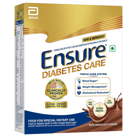 Ensure Diabetes Care Nutrition Drink Rich Chocolate Flavour Box 200 Gm