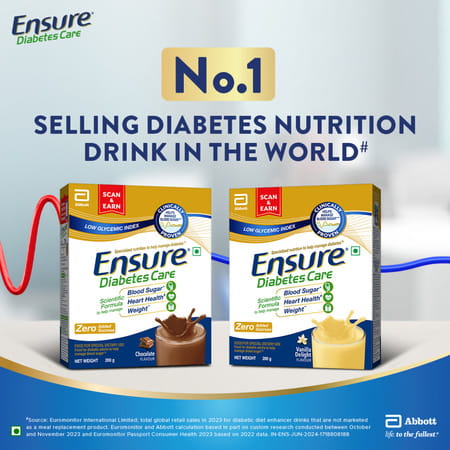 Ensure Diabetes Care Nutrition Drink Rich Chocolate Flavour Box 200 Gm