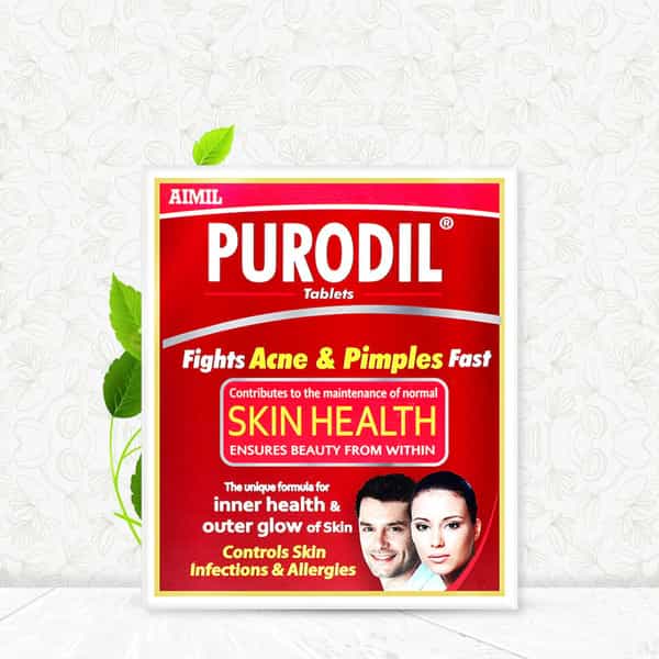 Aimil Purodil Tablet 30S | Fights Acne & Pimples | Controls Skin Infections & Allergies