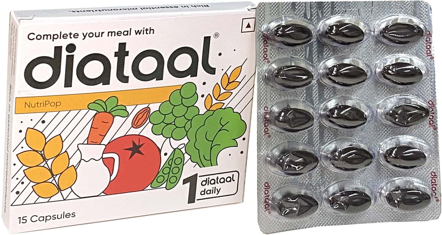 Diataal Multivitamin With Biotin+ B12+ Niacin+Zinc | For Hair+ Skin+ Immunity & Energy |15 Capsules