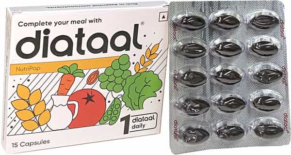 Diataal Multivitamin With Biotin+ B12+ Niacin+Zinc | For Hair+ Skin+ Immunity & Energy |15 Capsules
