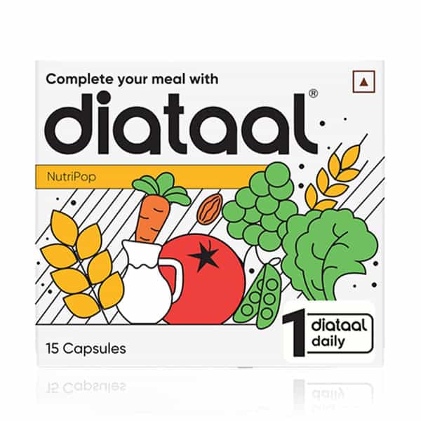 Diataal Multivitamin With Biotin+ B12+ Niacin+Zinc | For Hair+ Skin+ Immunity & Energy |15 Capsules