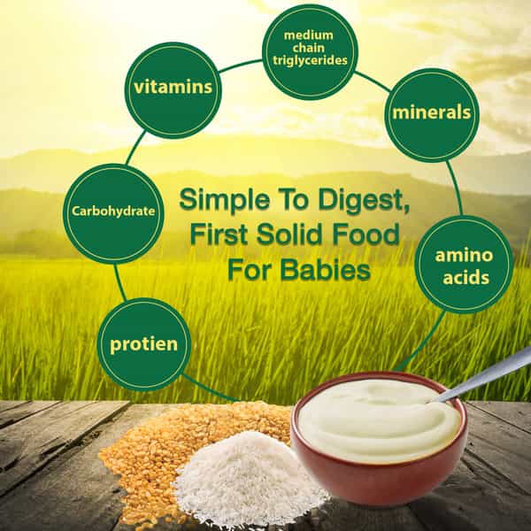 Easum Baby Cereal | Moong Dal & Rice | 6+ Months | Box 400 Gm