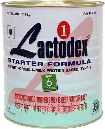 Lactodex Starter 1 Baby Food Powder Tin Of 1 Kg