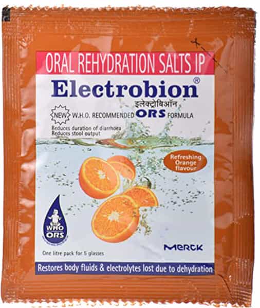 New Electrobion Orange Flavour Sachet Of 21Gm Powder