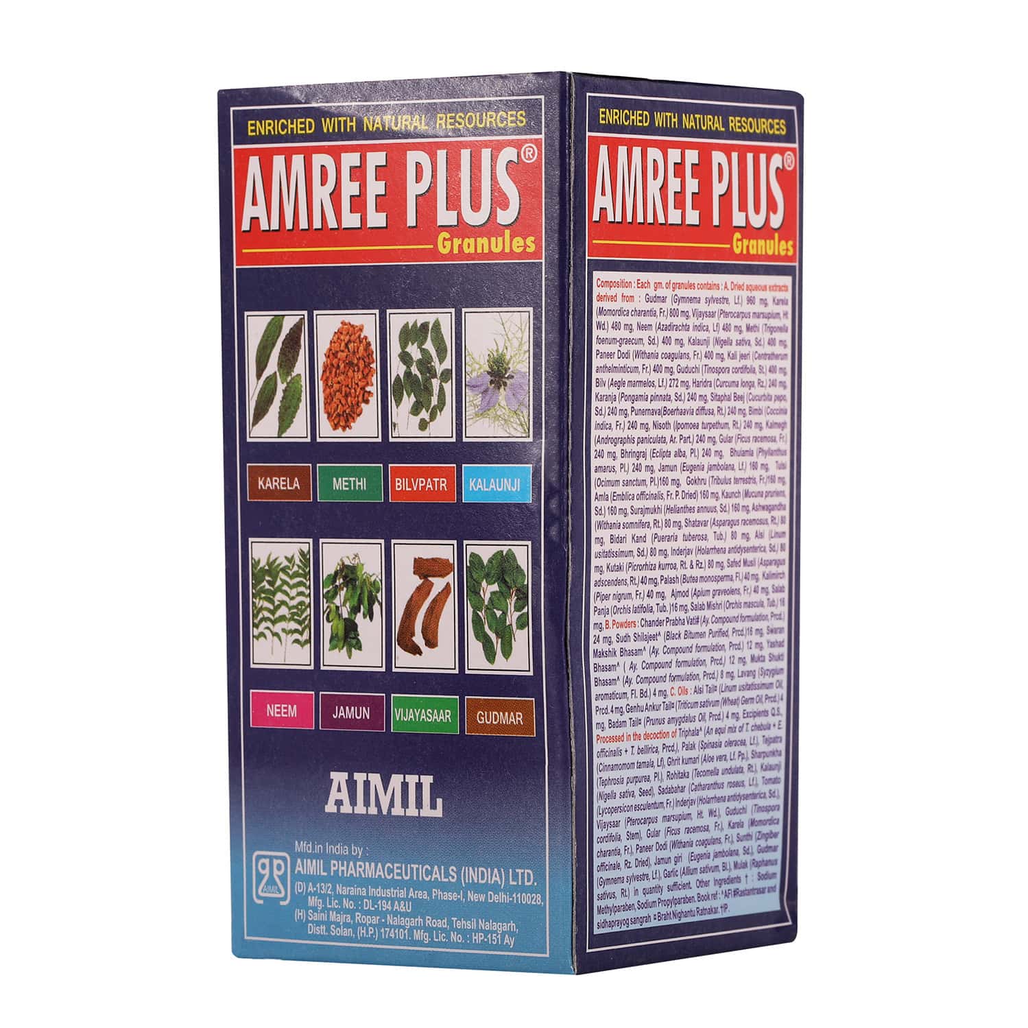 Top 10 Diabetic Powders in India Buy AIMIL AMREE PLUS BOTTLE OF 100GM GRANULES Online & Get Upto 60% OFF at PharmEasy