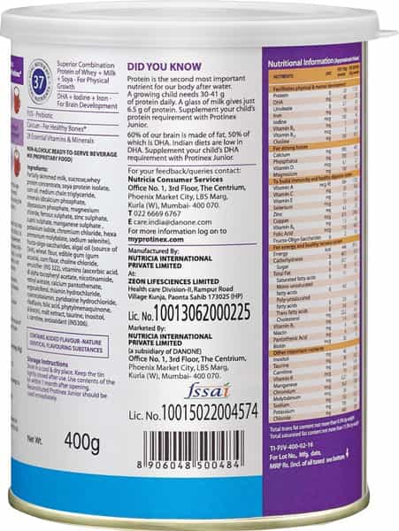 Protinex Junior Vanilla Child Nutrition Drink Tin - 400 G