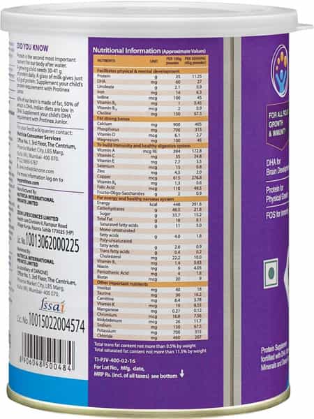 Protinex Junior Vanilla Child Nutrition Drink Tin - 400 G