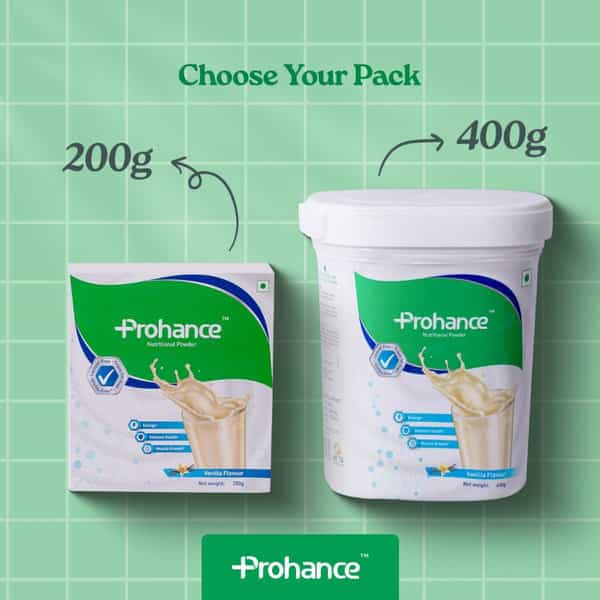 Prohance Vanilla Flavour | Nutrition Drink | Jar 400 Gm