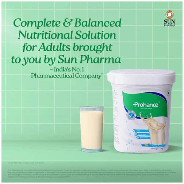 Prohance Vanilla Flavour | Nutrition Drink | Jar 400 Gm