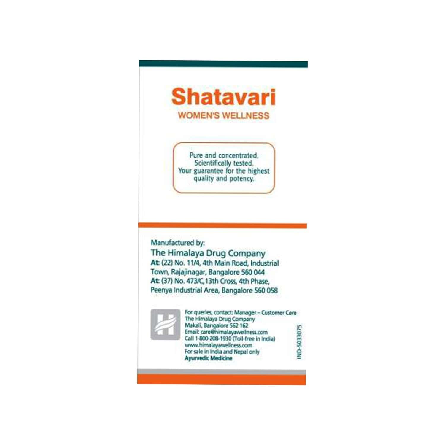 Buy HIMALAYA SHATAVARI 250 MG TABLETS - 60 Online & Get Upto 60% OFF at ...