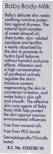 Sebamed Baby Body Milk | Ph 5.5 | Ideal For Dry Skin | Daily Moisturisation | 100 Ml
