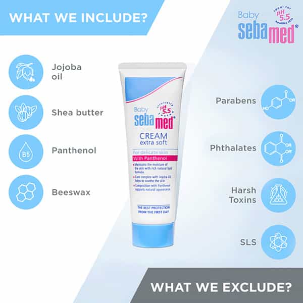 Sebamed Baby Cream Extra Soft | Ph 5.5 | For Dry Skin | 50 Ml