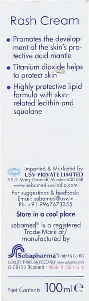 Sebamed Baby Rash Cream|Ph 5.5|Ideal For Diaper Rashes| Faster Rash Healing |100 Ml