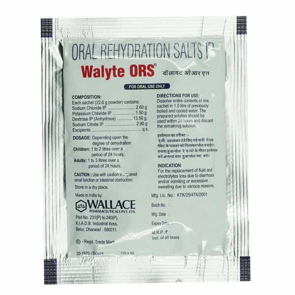 Walyte Ors Orange Flavour Sachet 22 Gm