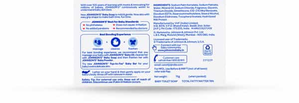 Johnson's Baby Soap Wrap Of 75 G