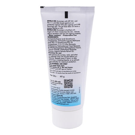 Rivela Spf 30 Plus Tube Of 60gm Sunscreen Gel