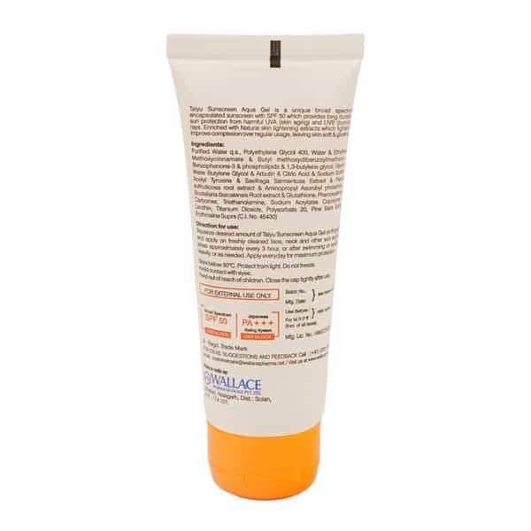 Taiyu Sunscreen | Aqua Gel | Spf 50 | 60 Gm
