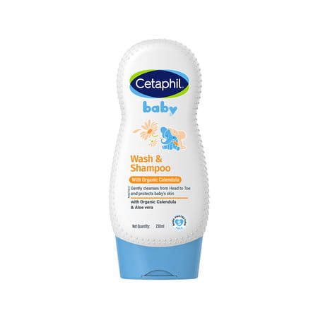 Cetaphil Baby Gentle Wash & Shampoo | Tear & Soap Free | 230 Ml
