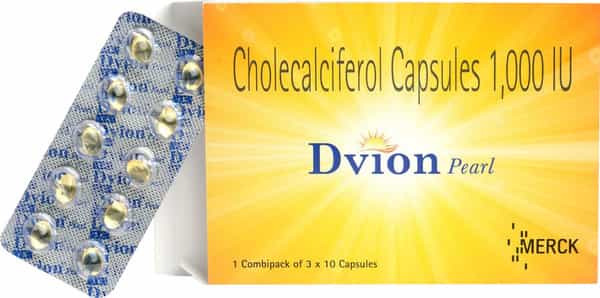 Dvion Pearl 1000Iu Strip Of 10 Capsules