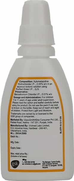 Otrivin Paediatric 0.05 % Nasal Drops 10 Ml