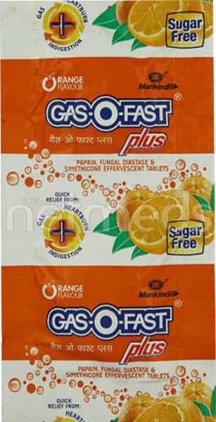 Gas-O-Fast Antacid Tablets Strip Of 2