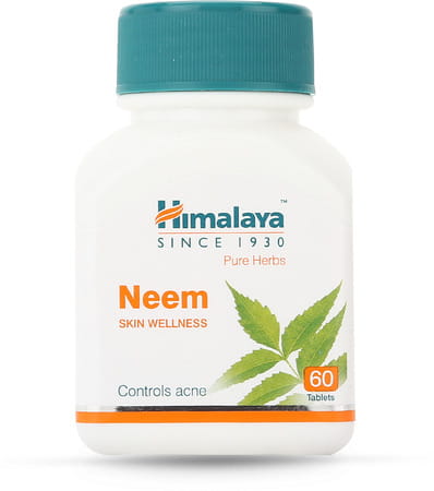 Himalaya Neem Skin Wellness | Controls Acne | Tablets | 60 No'S