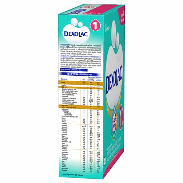Dexolac 1 | Infant Formula | Upto 6 Months | Box 400 Gm
