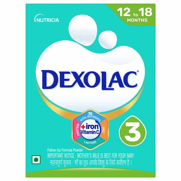 Dexolac 3 | Follow Up Infant Formula | 12 To 18 Months | Box 400 Gm