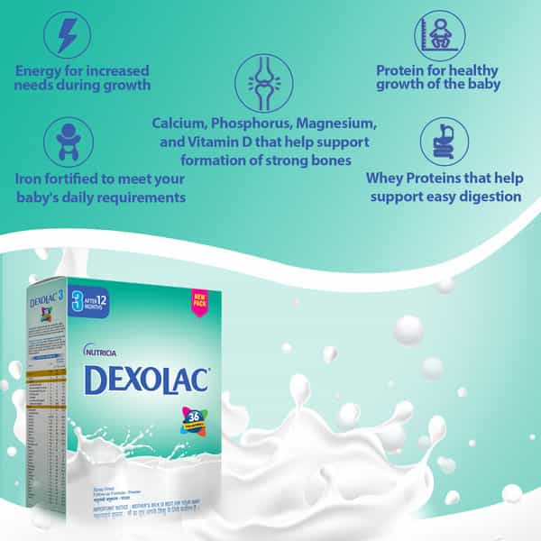 Dexolac Stage 3 Follow-Up Infant Formula (12 To 18 Months) Box Of 400 G