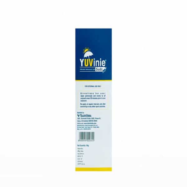 Yuvinie Soft Spf 50+ Sunscreen Gel 50Gm