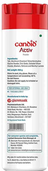 Candid Activ Antiperspirant Powder 250G