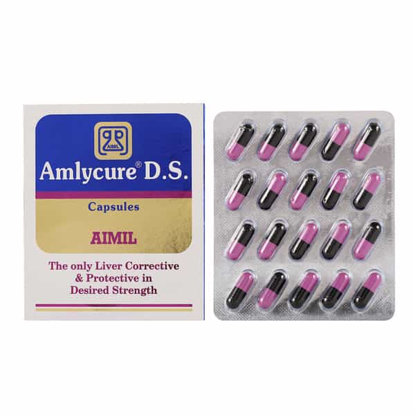 Aimil Amlycure Ds | For Liver Health Protector | Metabolism Booster | 20 Capsules