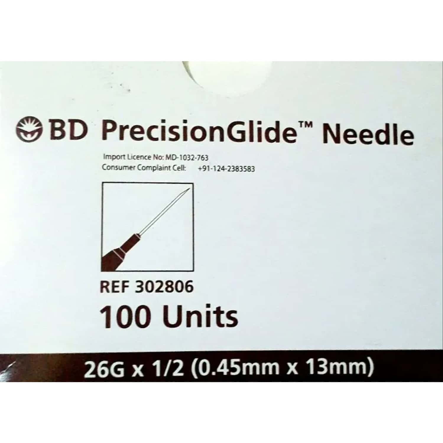 Bd Precision Glide Needle 26 G-1n