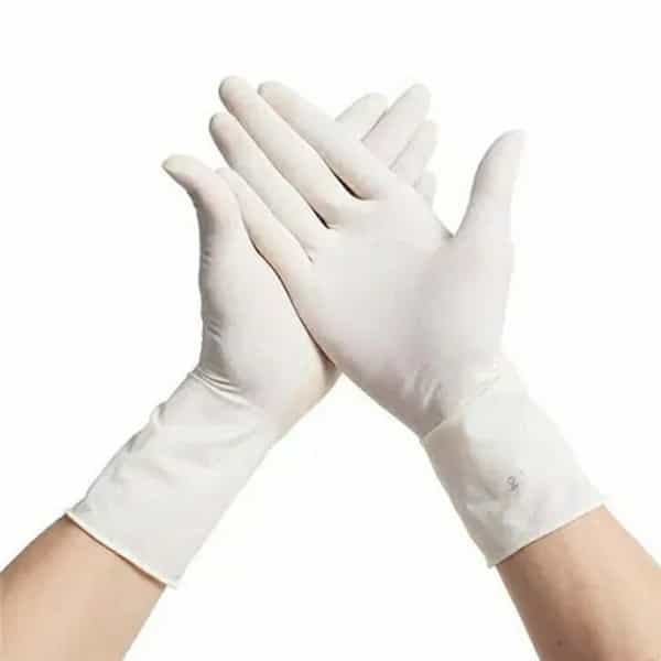 Latex Medical Examination Rubber Gloves (1 Pair)