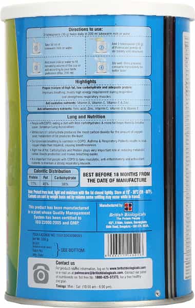Pulmocare Strawberry Flavour Tin Of 200Gm Powder