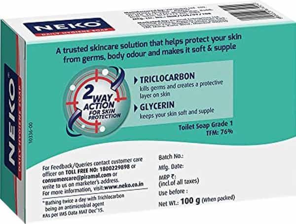 Neko Daily Hygiene Soap 24 Hours Germ Protection - 100G ( Pack Of 1 )