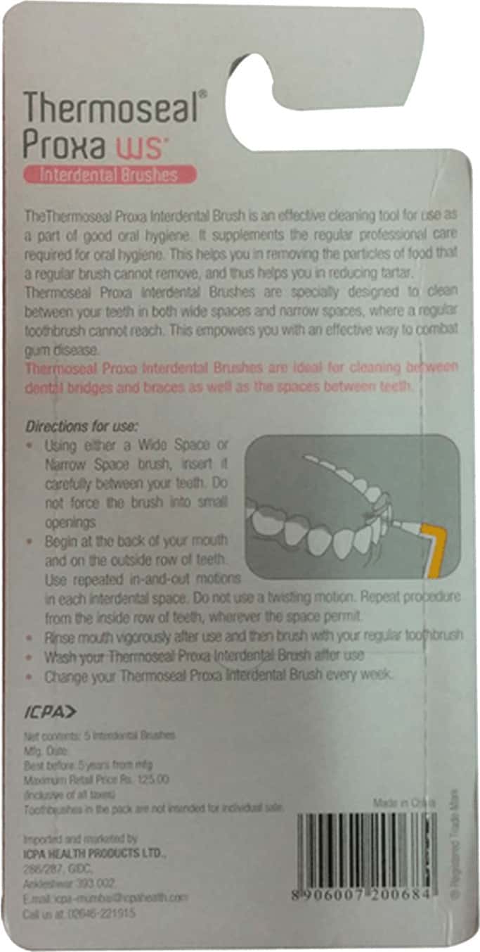 Buy THERMOSEAL PROXA WS INTRADEN BRUSHES 5'S Online & Get Upto 60 OFF