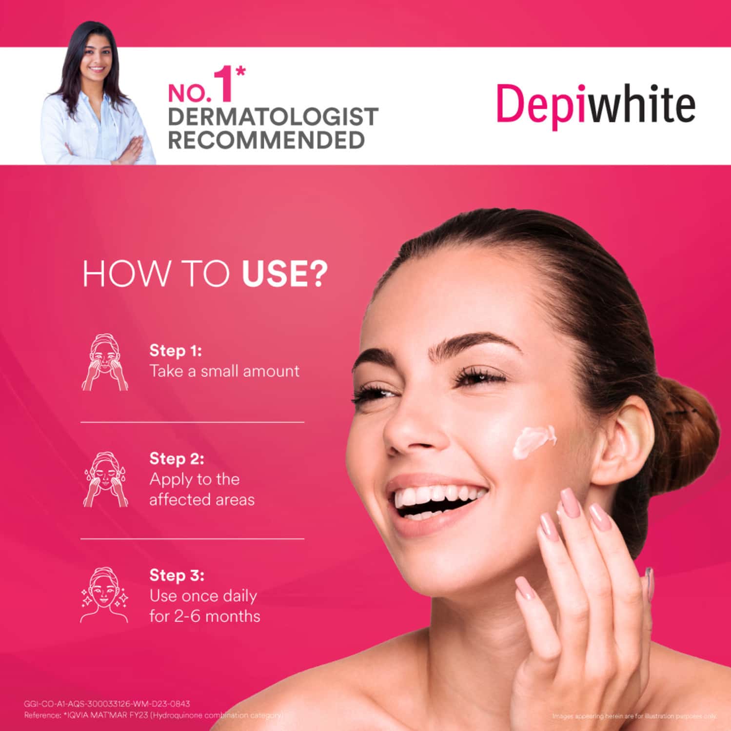 Depiwhite Advanced Skin Brightening And Lightening For Face And Hands Tube Of 15ml Cream