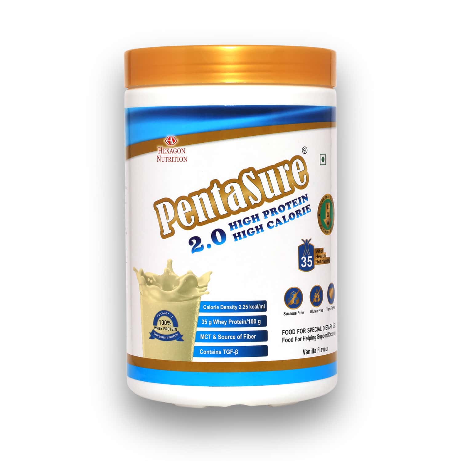 Pentasure 2.0 High Protein High Calorie | Vanilla Flavour |weight Gainer | 1kg
