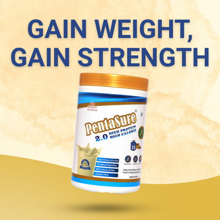 Pentasure 2.0 High Protein High Calorie | Vanilla Flavour |Weight Gainer | 1kg