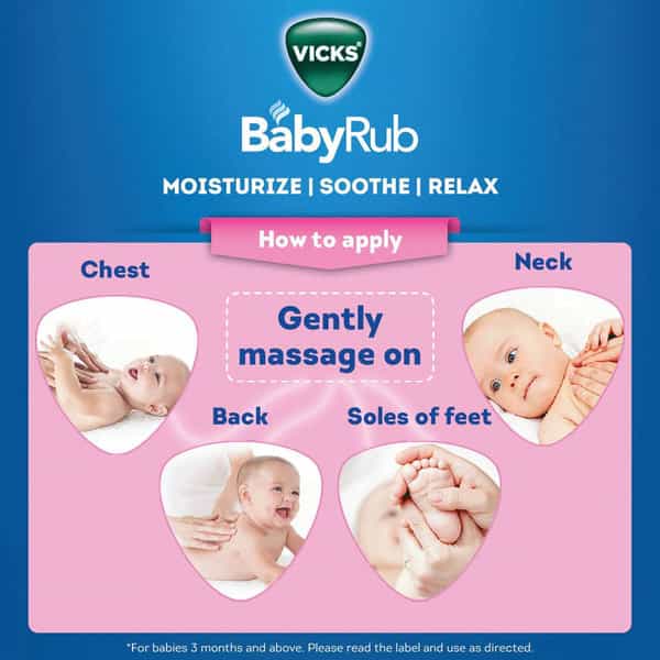 Vicks Babyrub For Babies | Moisturizes | Soothes & Relaxes | 50 Ml