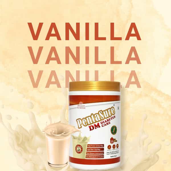 Pentasure Dm Diabetes Care | Nutritional Drink Manages Blood Sugar | Vanilla Flavor | Jar |1 Kg