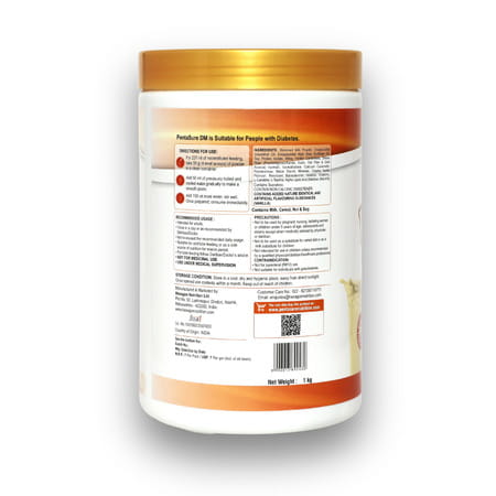 Pentasure Dm | Diabetes Protein Powder For Sugar Control | Vanilla Flavour | Jar | 1kg