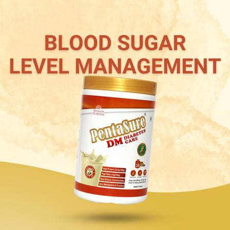 Pentasure Dm | Diabetes Protein Powder For Sugar Control | Vanilla Flavour | Jar | 1kg