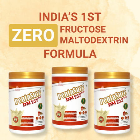 Pentasure Dm | Diabetes Protein Powder For Sugar Control | Vanilla Flavour | Jar | 1kg