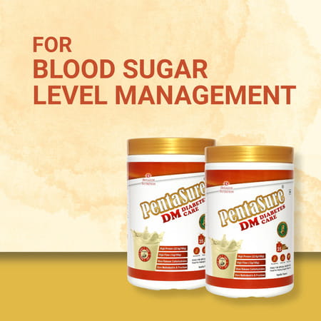 Pentasure Dm | Diabetes Protein Powder For Sugar Control | Vanilla Flavour | Jar | 1kg