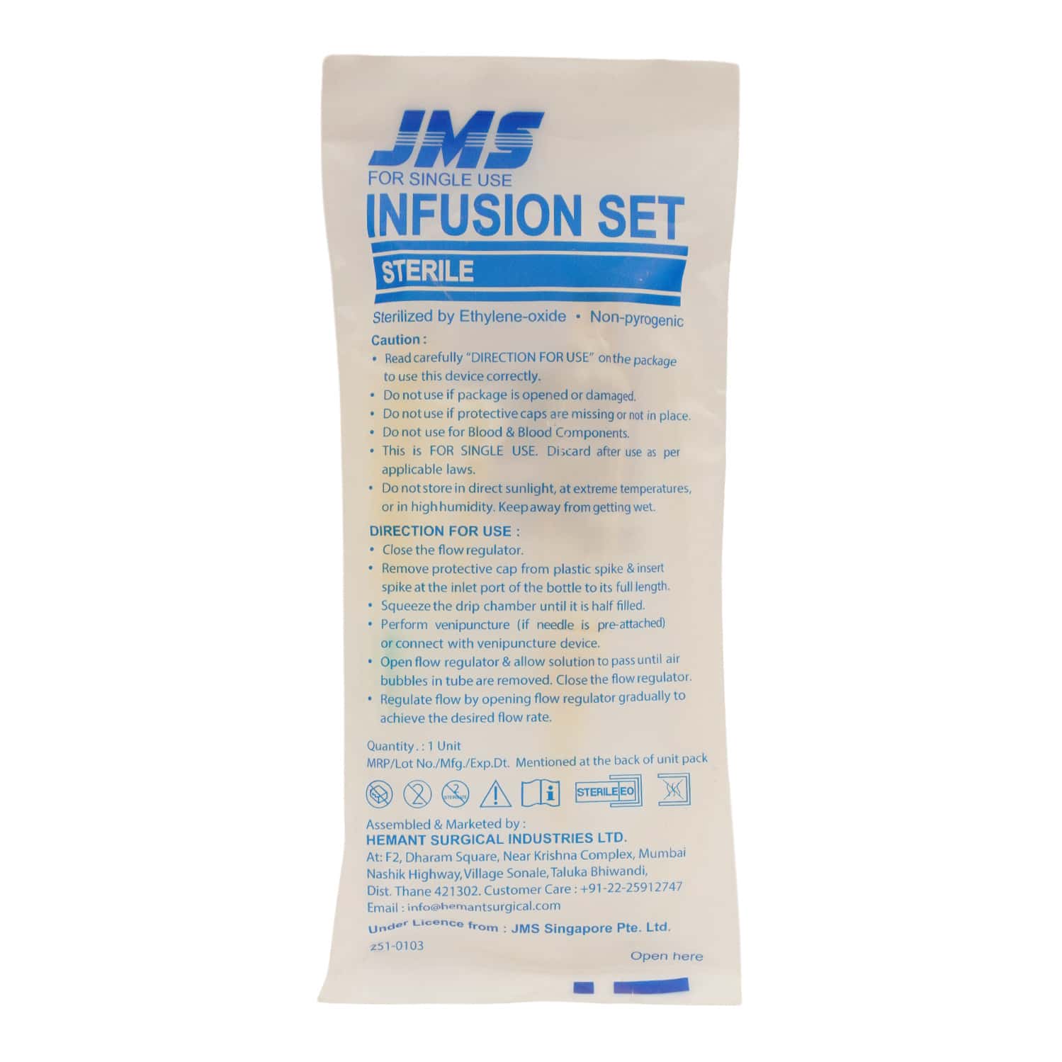 Jms Infusion Set 1's