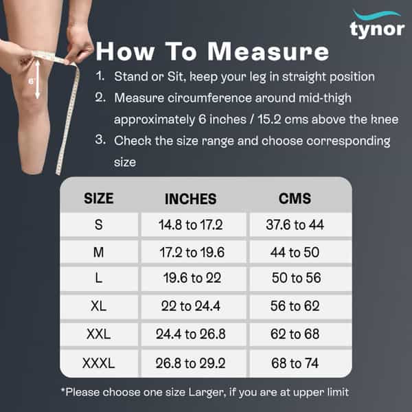 Tynor D 04 Latex Free Knee Cap Large 1 Pair